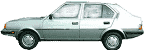 стекла на volvo-340-hatchback-5d