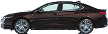 стекла на acura-tlx-sedan-4d-s-2014